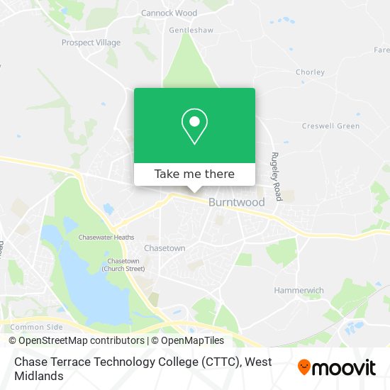 Chase Terrace Technology College (CTTC) map