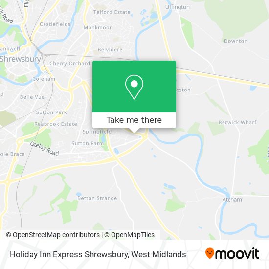 Holiday Inn Express Shrewsbury map