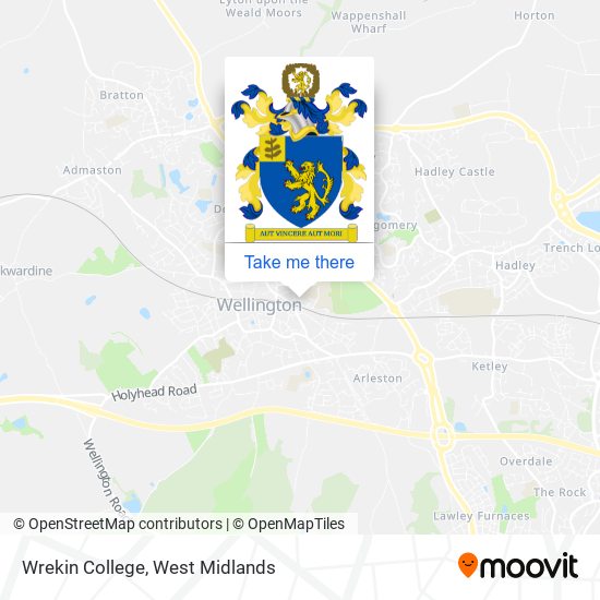 Wrekin College map
