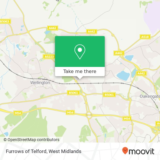 Furrows of Telford map