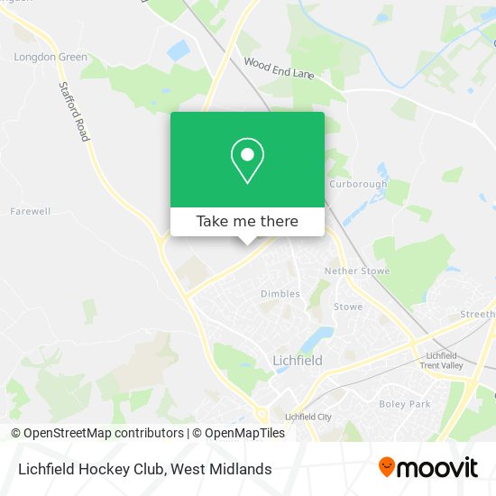 Lichfield Hockey Club map