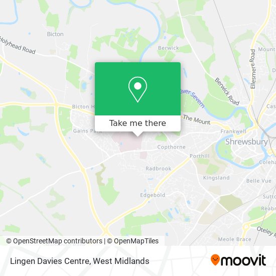 Lingen Davies Centre map