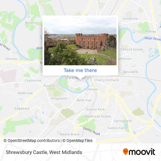 Shrewsbury Castle map