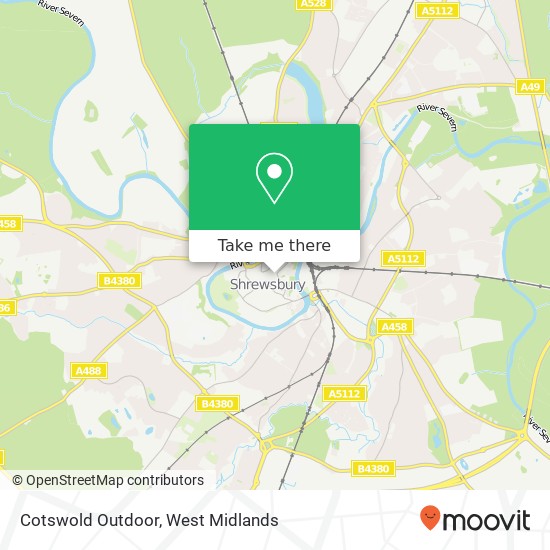 Cotswold Outdoor map