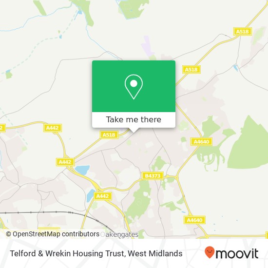 Telford & Wrekin Housing Trust map