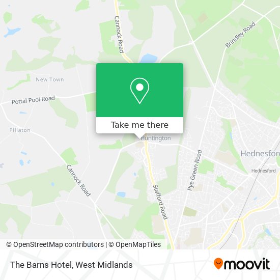 The Barns Hotel map
