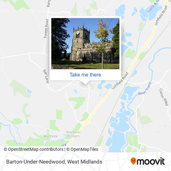 Barton-Under-Needwood map