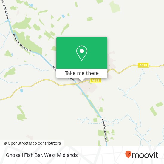 Gnosall Fish Bar map