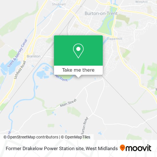 Former Drakelow Power Station site map