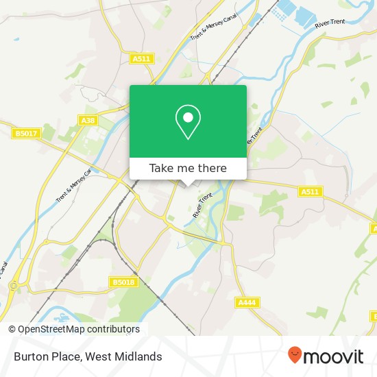Burton Place map