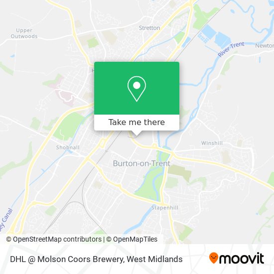 DHL @ Molson Coors Brewery map