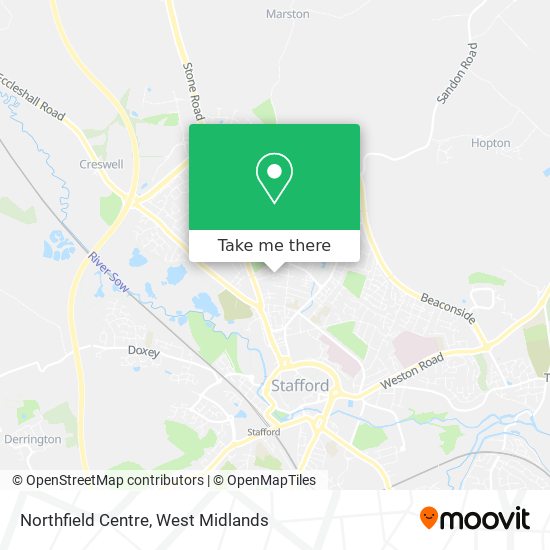 Northfield Centre map