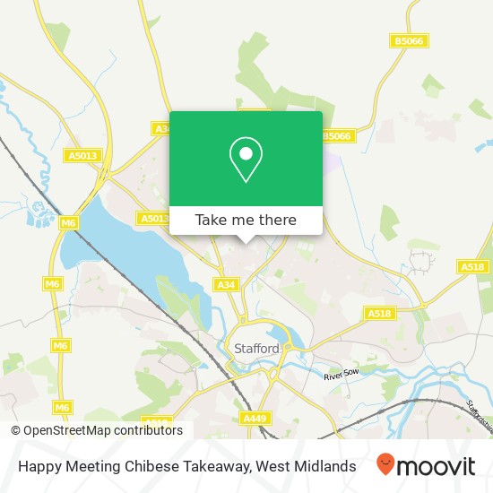 Happy Meeting Chibese Takeaway map