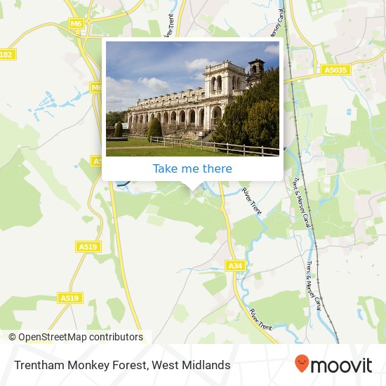 Trentham Monkey Forest map