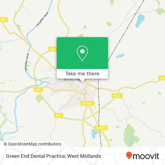 Green End Dental Practice map