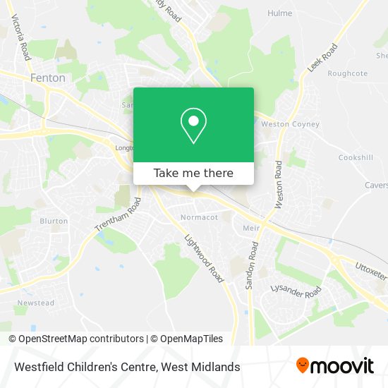 Westfield Children's Centre map
