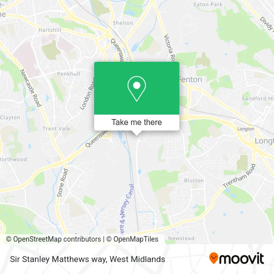 Sir Stanley Matthews way map