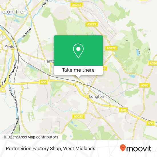 Portmeirion Factory Shop map