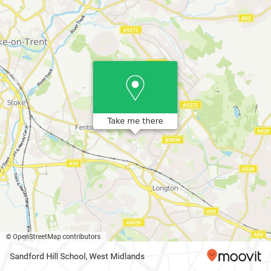 Sandford Hill School map