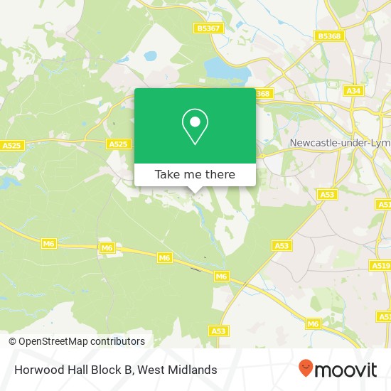 Horwood Hall Block B map