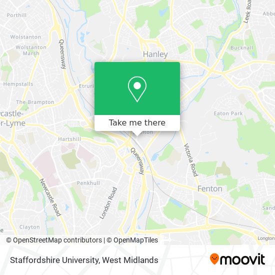 Staffordshire University map
