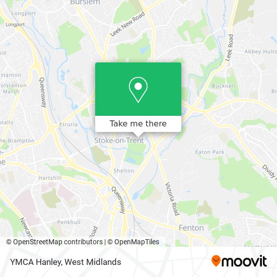 YMCA Hanley map