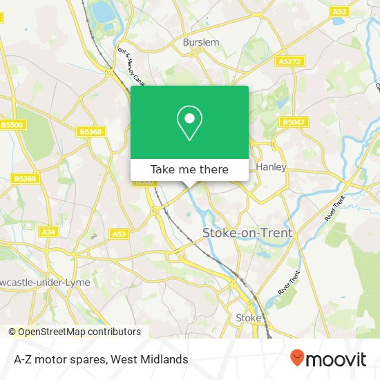 A-Z motor spares map