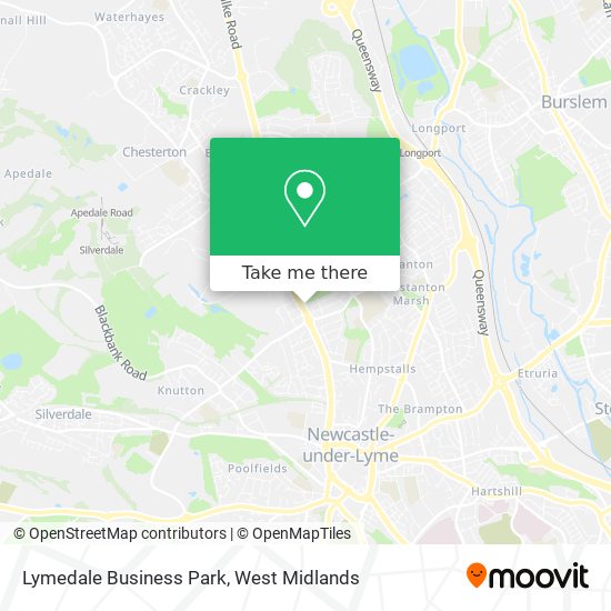 Lymedale Business Park map