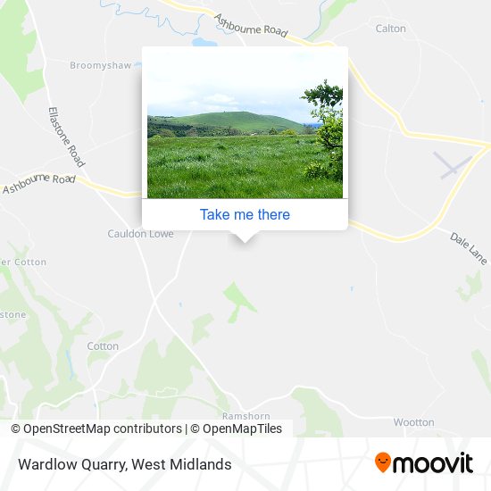 Wardlow Quarry map