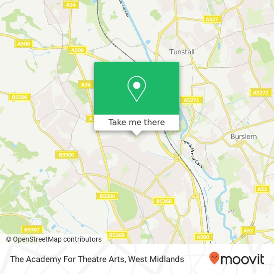 The Academy For Theatre Arts map