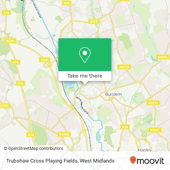 Trubshaw Cross Playing Fields map