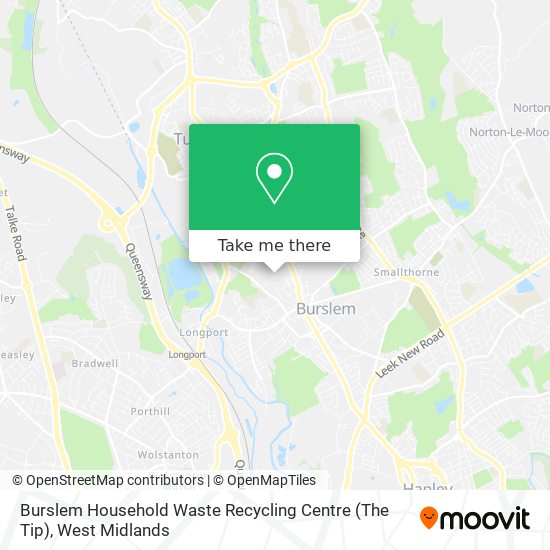 Burslem Household Waste Recycling Centre (The Tip) map