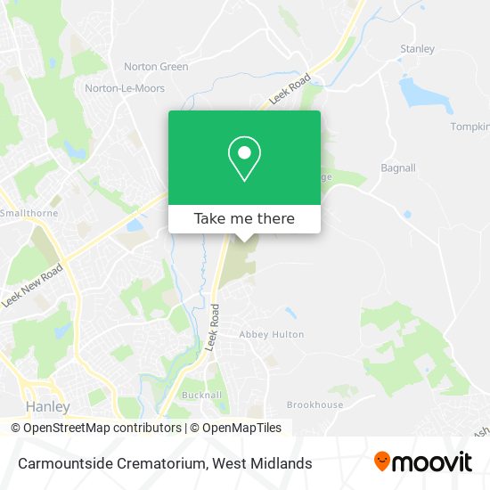 Carmountside Crematorium map