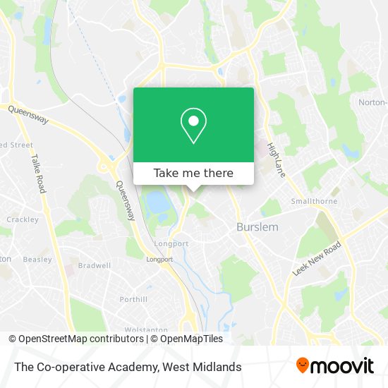 The Co-operative Academy map
