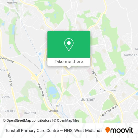 Tunstall Primary Care Centre ~ NHS map