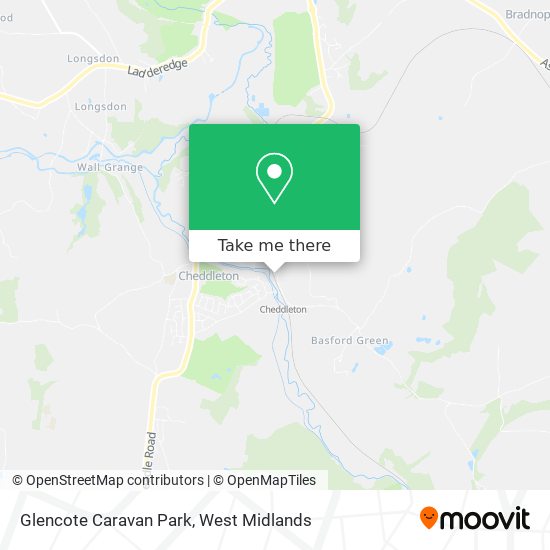 Glencote Caravan Park map