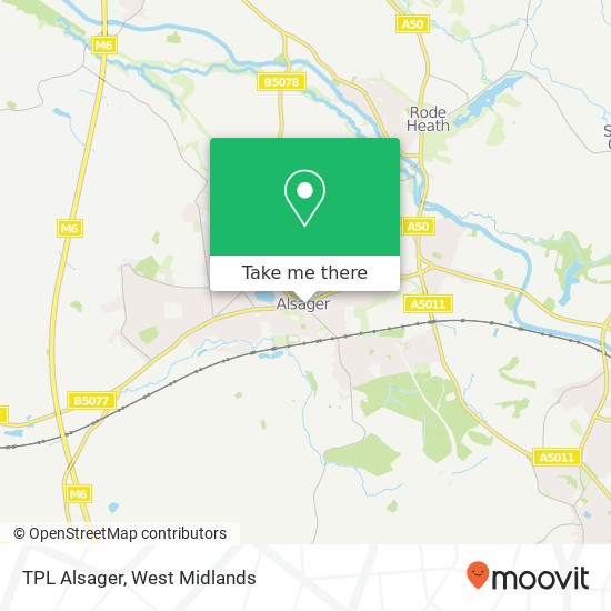 TPL Alsager map