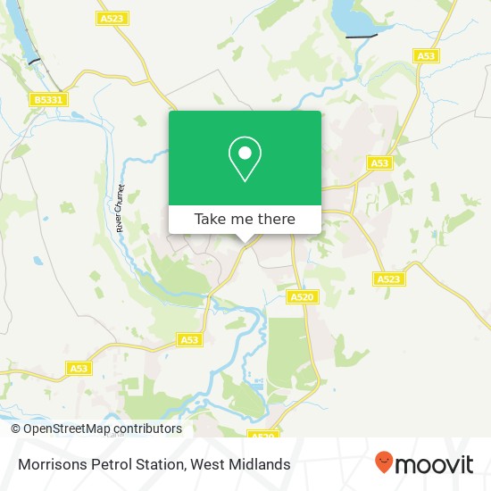 Morrisons Petrol Station map