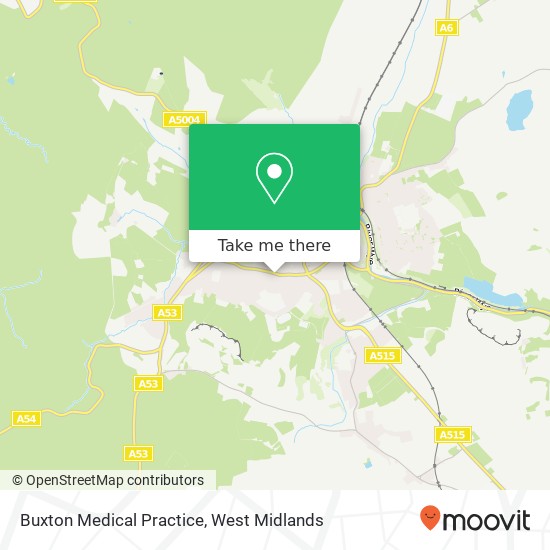 Buxton Medical Practice map