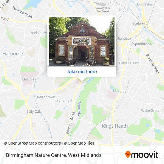 Birmingham Nature Centre map