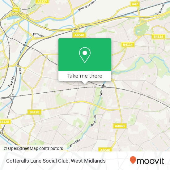 Cotteralls Lane Social Club map