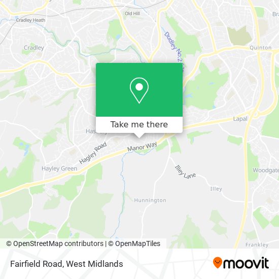 Fairfield Road map