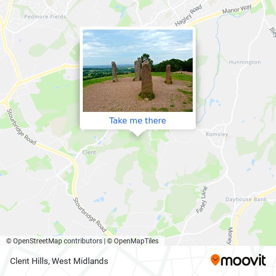 Clent Hills map