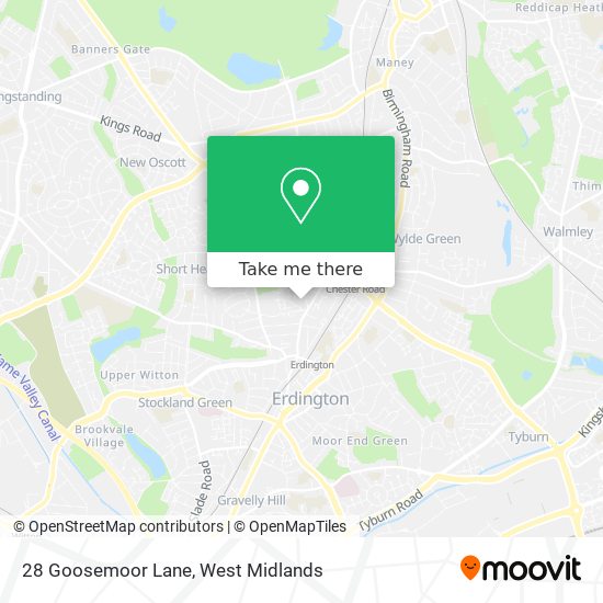 28 Goosemoor Lane map