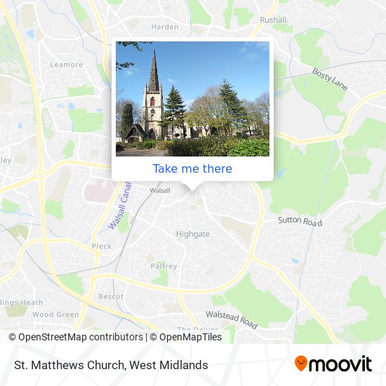 St. Matthews Church map