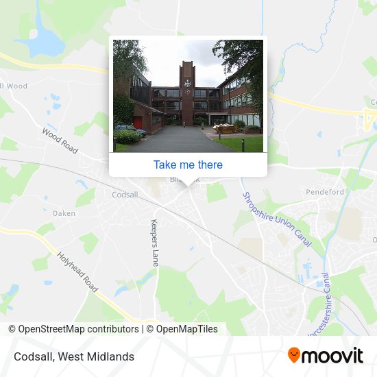 Codsall map