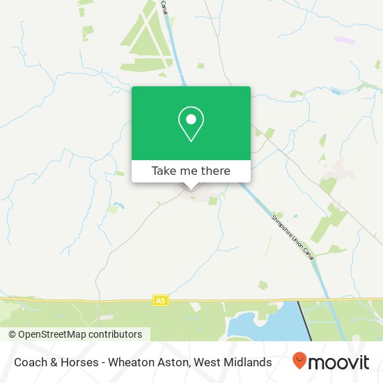 Coach & Horses - Wheaton Aston map