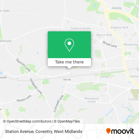 Station Avenue, Coventry map
