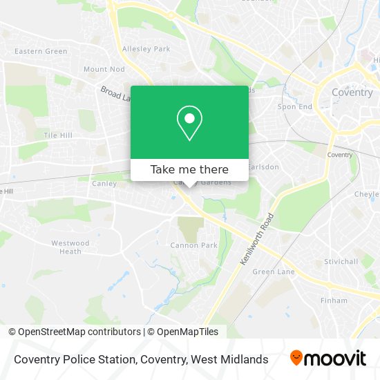 Coventry Police Station, Coventry map