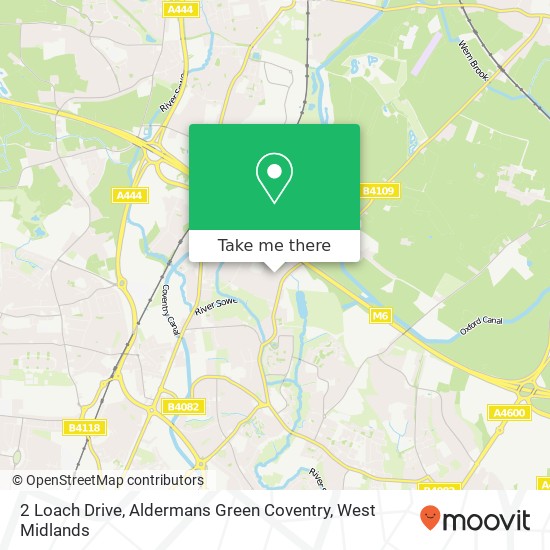 2 Loach Drive, Aldermans Green Coventry map